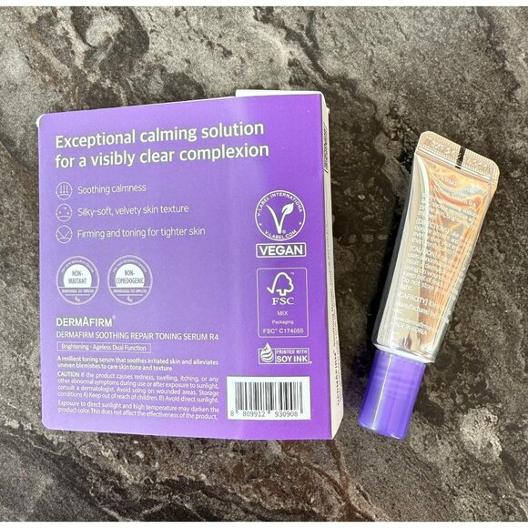 Dermafirm Soothing Repair Toning Serum R4 Travel Size 10ml - Firming - Calming - Picture 3 of 6